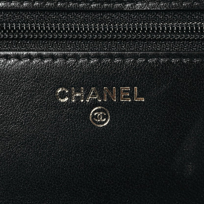 Chanel Lambskin Quilted Trendy CC Wallet On Chain WOC Black 6 of 12