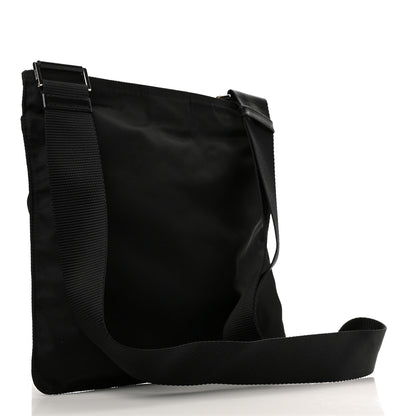 Prada Nylon Vela Flat Messenger Bag Black 3 of 10