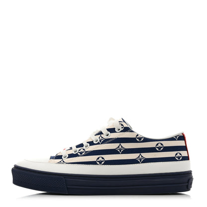 Louis Vuitton Canvas Escale Stellar Sneakers 37.5 Blue 1 of 8