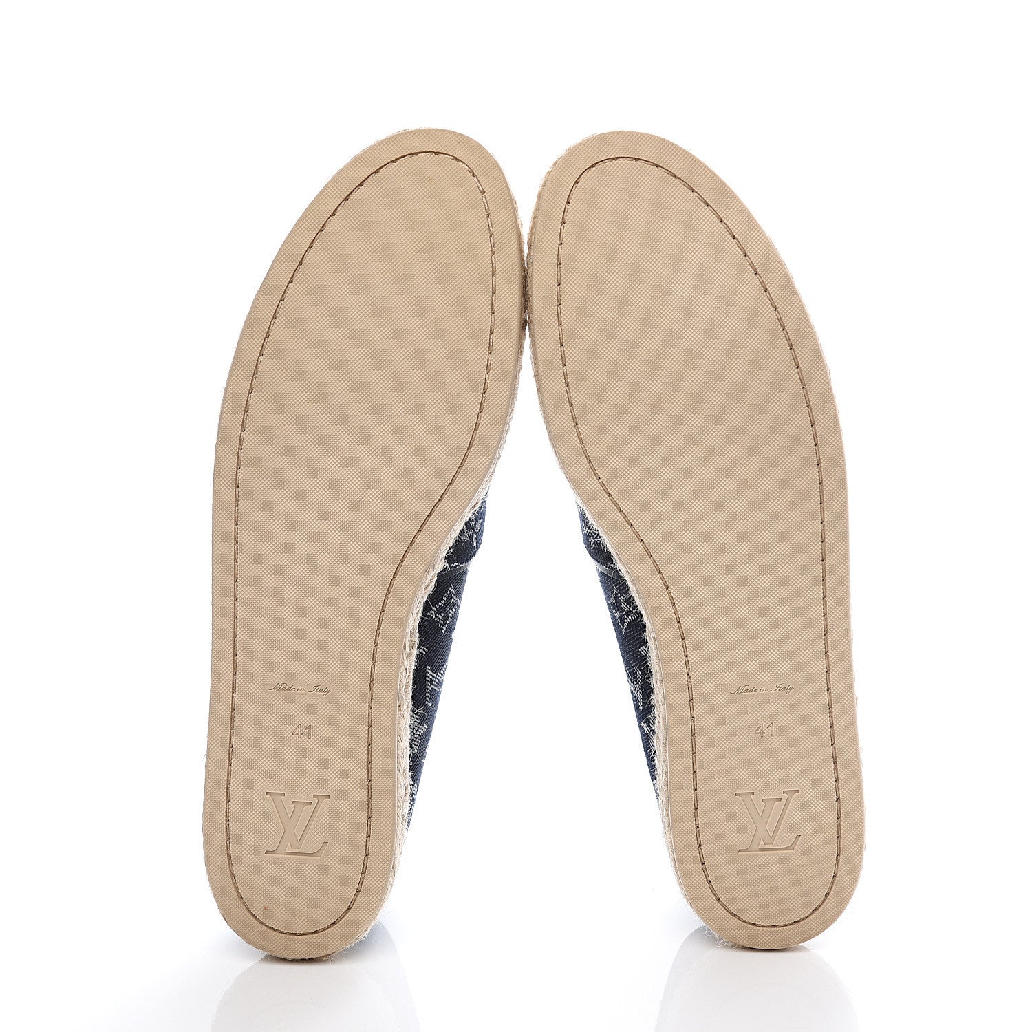 Louis Vuitton Monogram Denim Waterfall Espadrille 41 Marine 5 of 8