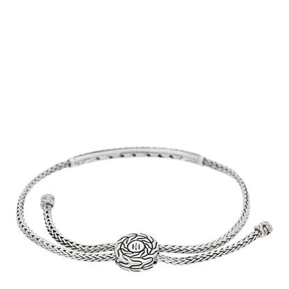 John Hardy Sterling Silver Black Sapphire Classic Chain Pull Through Station Bracelet Black 2 of 4