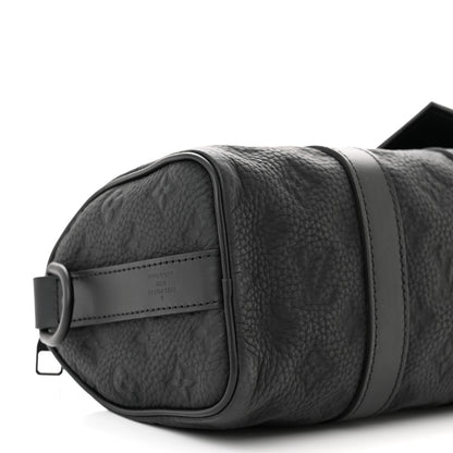 Louis Vuitton Monogram Taurillon Keepall Bandouliere 25 Black 7 of 8