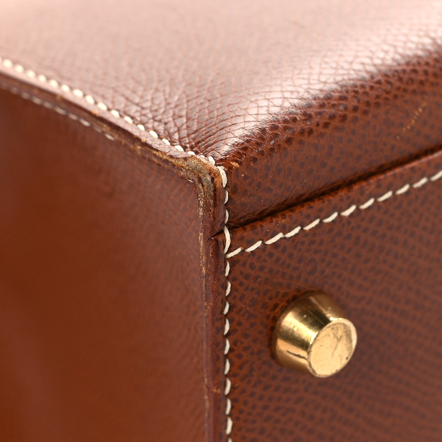 Hermes Veau Grain Lisse Kelly Sellier 32 Noisette 11 of 16