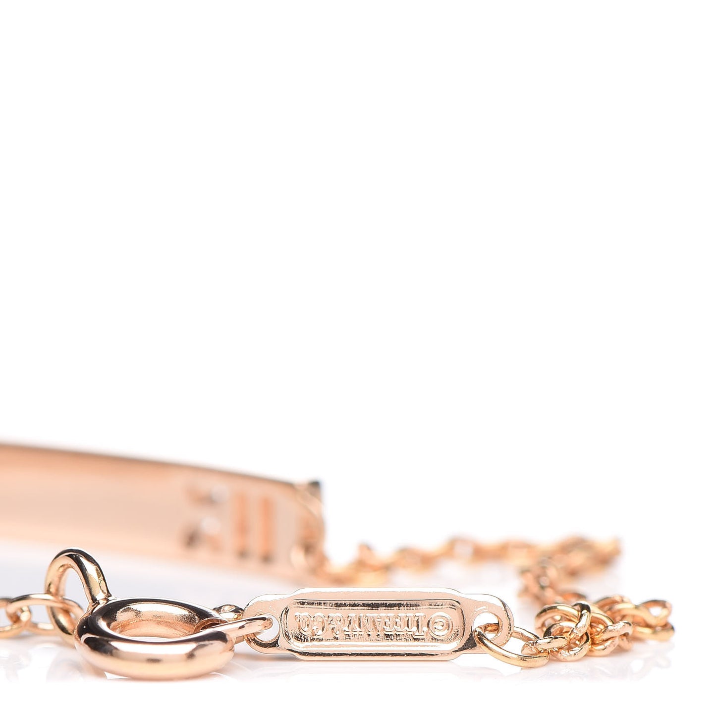 18K Rose Gold Diamond Atlas Bar Pierced Bracelet