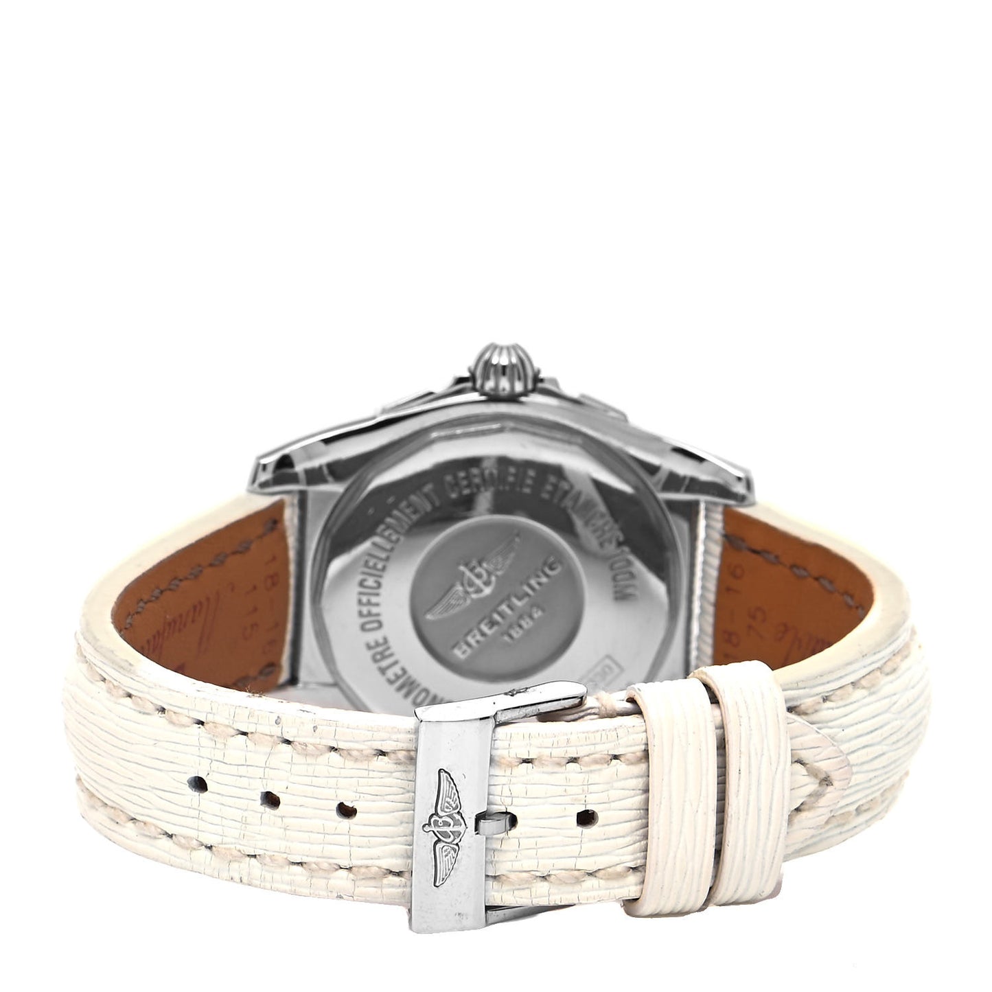 Stainless Steel Calfskin Diamond Mother of Pearl 36mm Galactic Automatic Watch A37330
