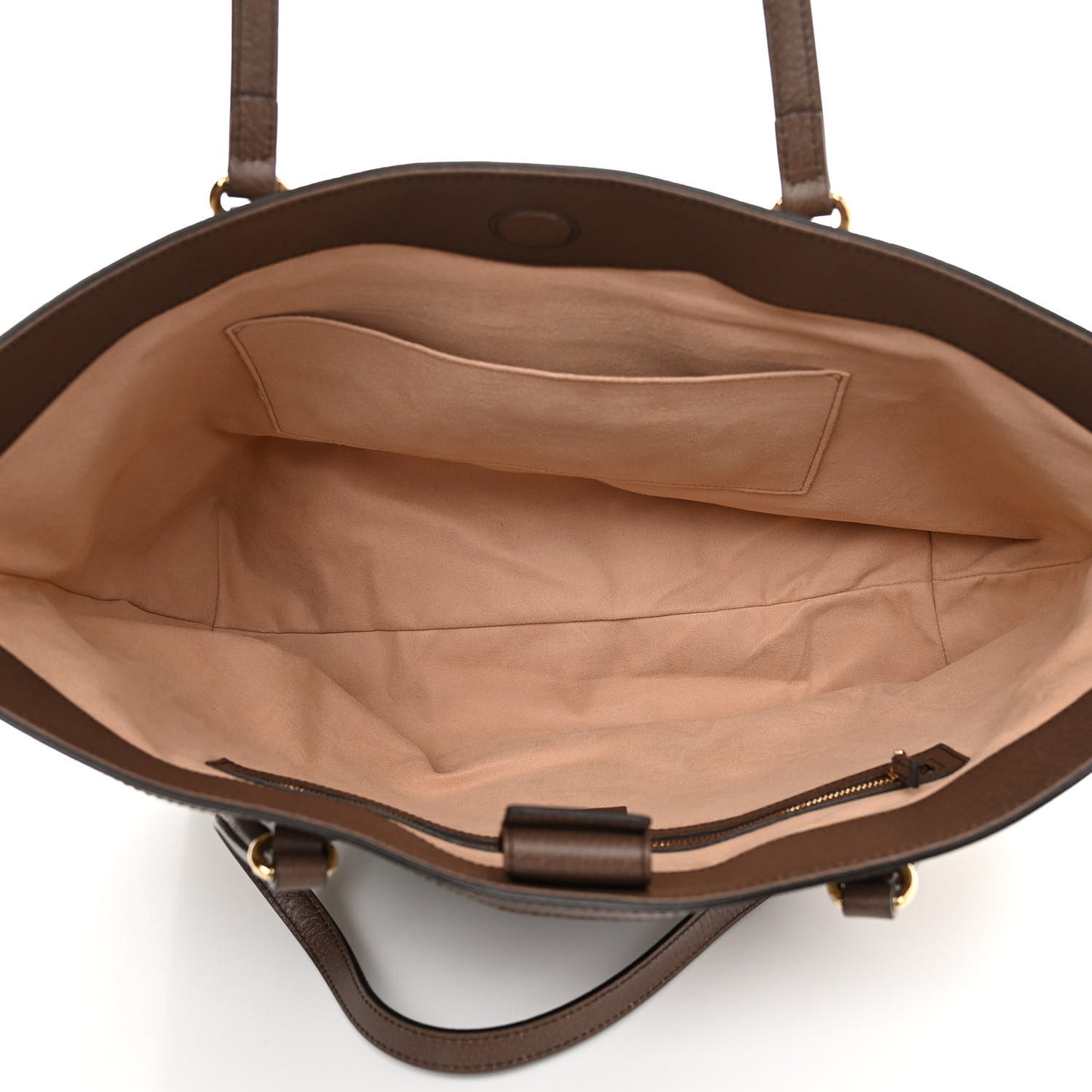 GG Supreme Monogram Medium Ophidia Shopping Tote Brown