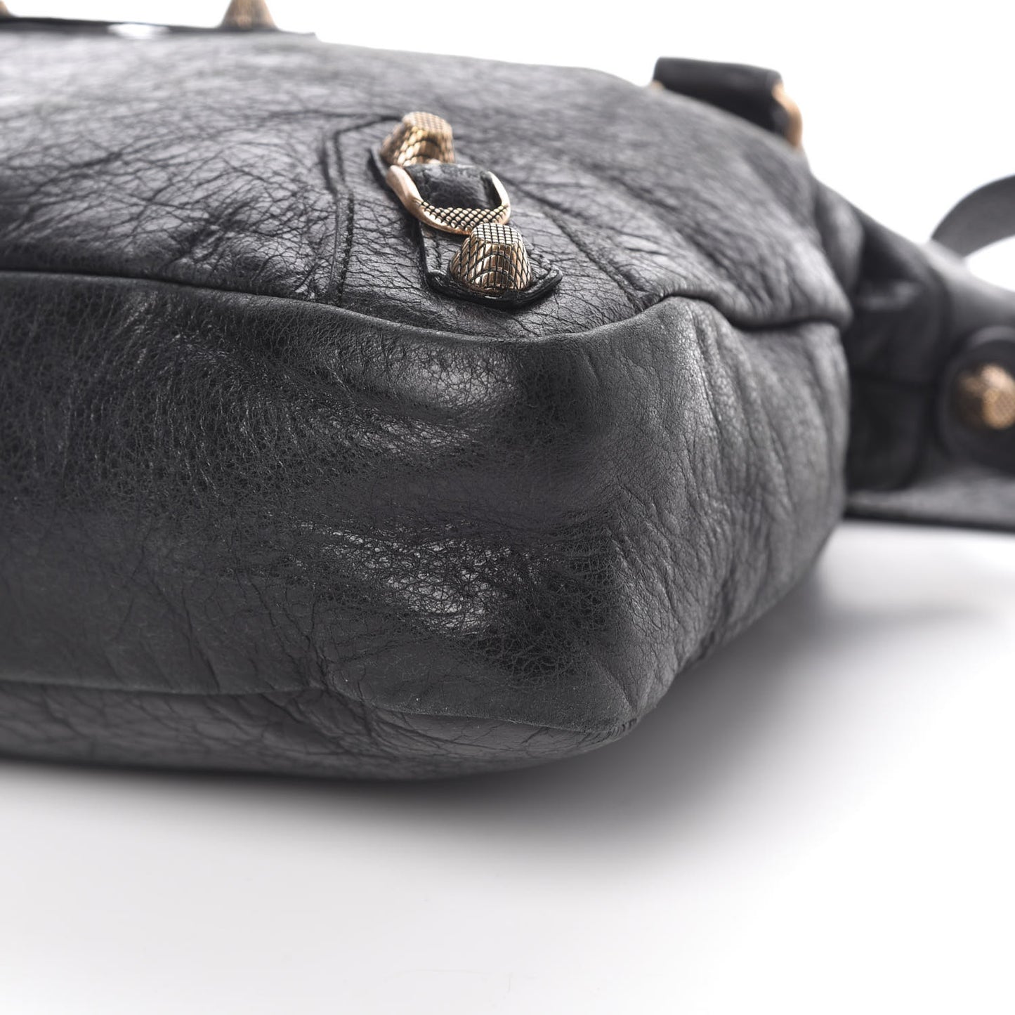 Agneau Giant 12 Rose Gold Hardware Town Black