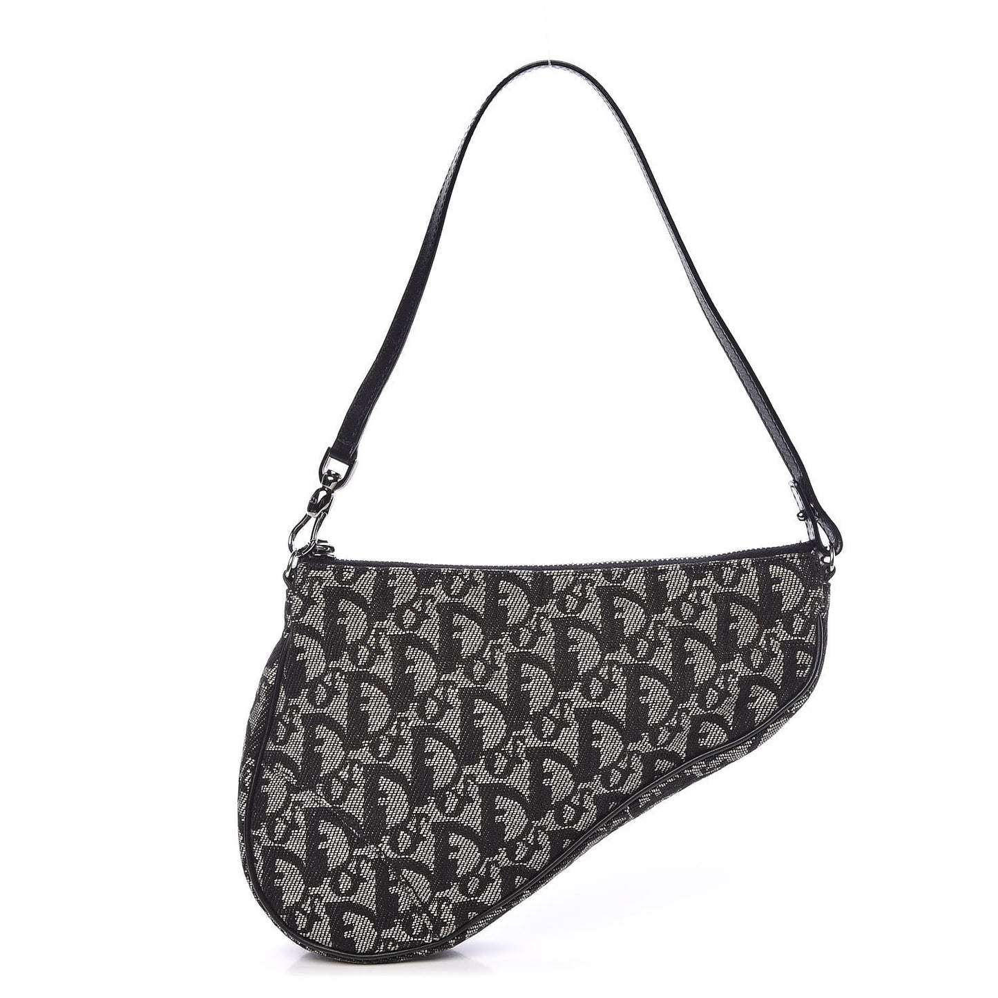 Monogram Mini Saddle Pochette Black