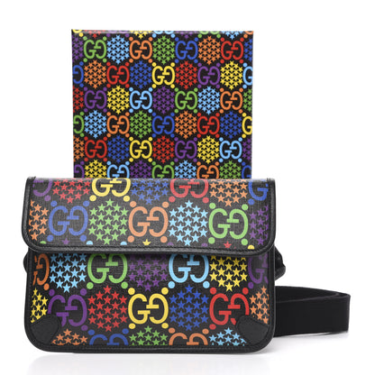 Gucci GG Supreme Monogram Psychedelic Slim Belt Bag Black 10 of 10