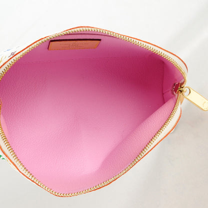 Louis Vuitton Monogram Multicolor Cosmetic Pouch White Litchi 5 of 7