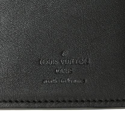 Louis Vuitton Calfskin Monogram Shadow Brazza Wallet Black 7 of 10