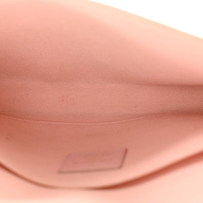 Louis Vuitton Damier Azur Pochette Felicie Chain Wallet Rose Ballerine 11 of 15