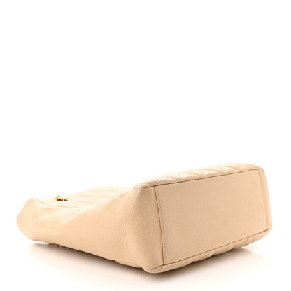 Chanel Caviar Quilted Petit Shopping Tote PST Beige Clair 4 of 11
