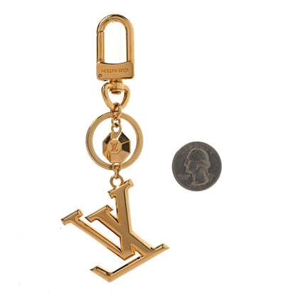Louis Vuitton LV Facettes Bag Charm Key Holder Gold 2 of 4
