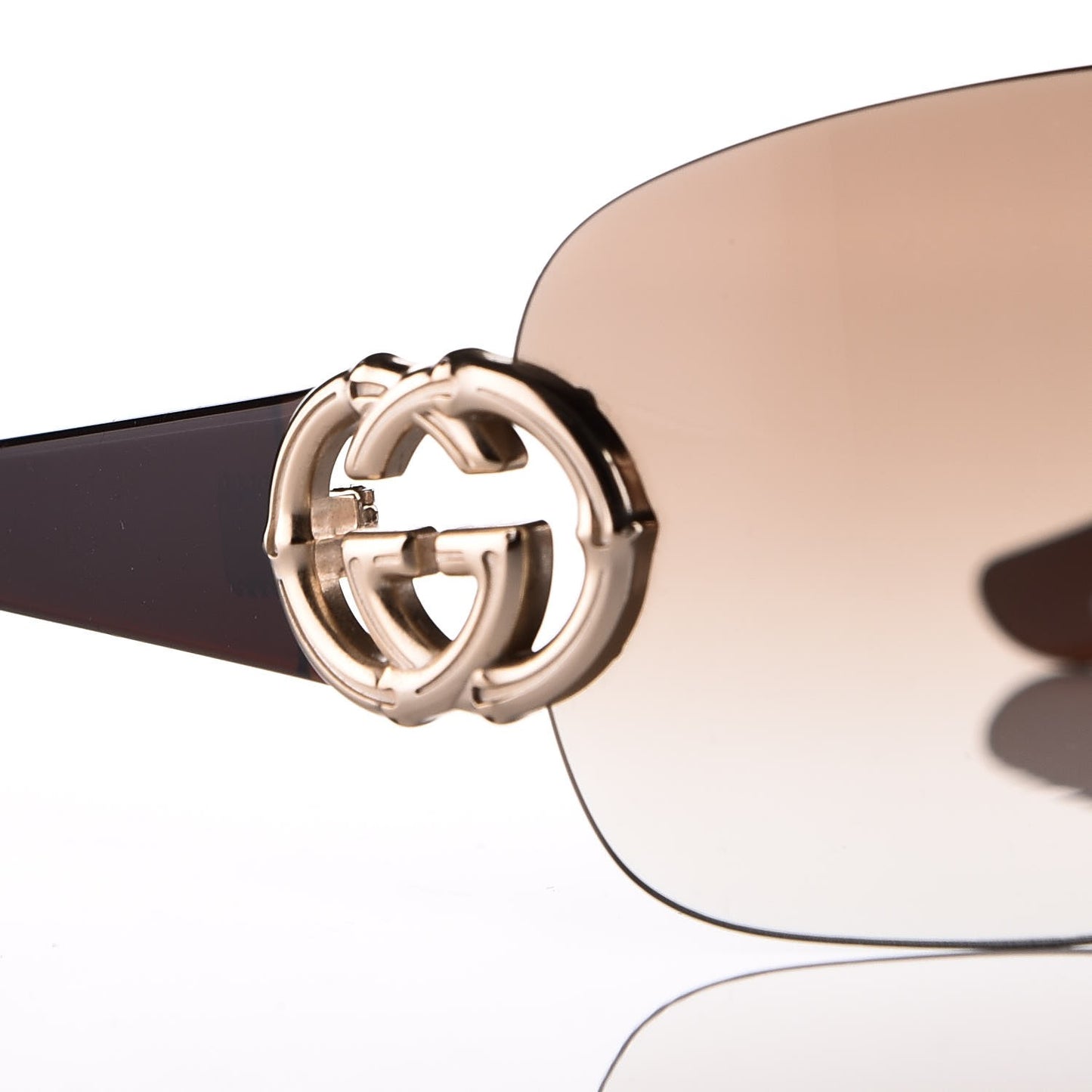 Frameless Interlocking GG Sunglasses 2833/S Brown
