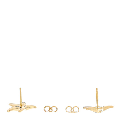 Tiffany 18K Yellow Gold Diamond Elsa Peretti Starfish Earrings 3 of 5