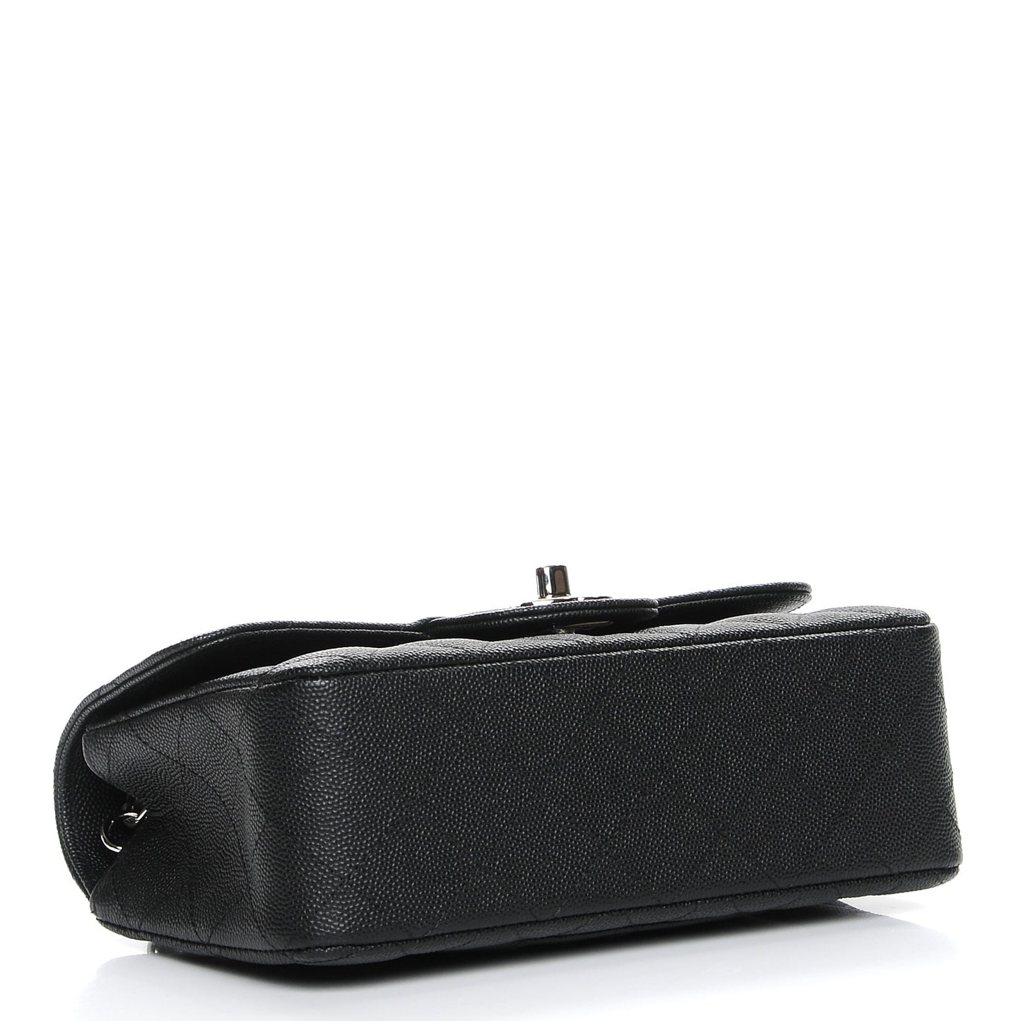 Caviar Quilted Mini Rectangular Flap Black