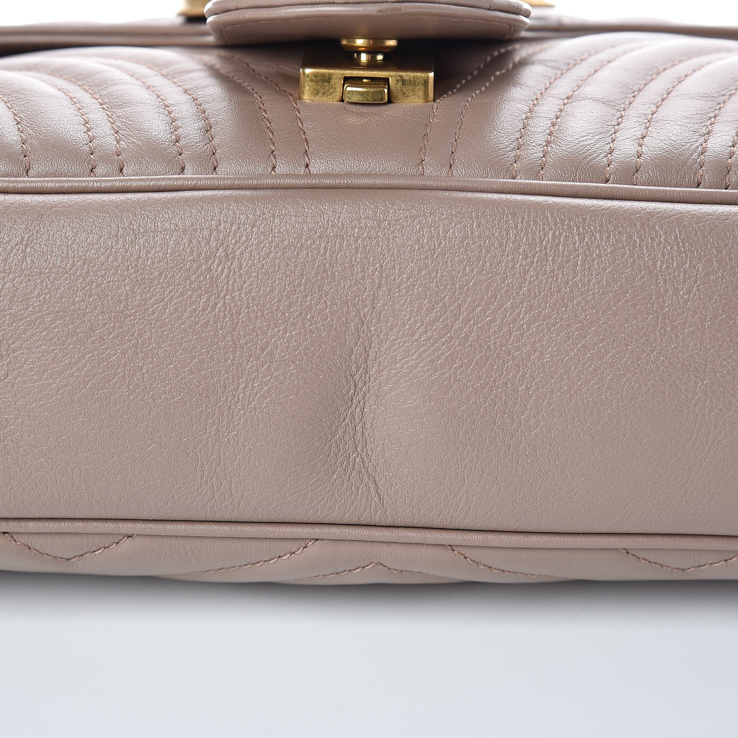 Gucci Calfskin Matelasse Medium GG Marmont Shoulder Bag Porcelain Rose 15 of 16