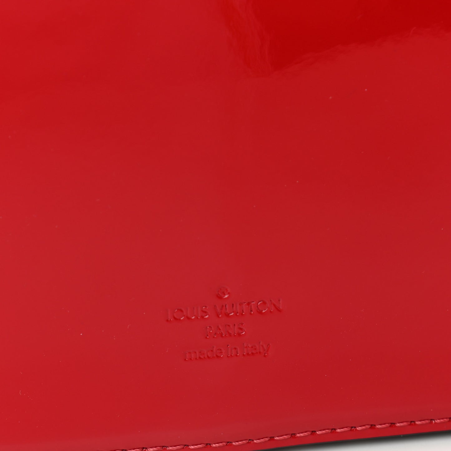Patent Calfskin Monogram Cherrywood BB Scarlet