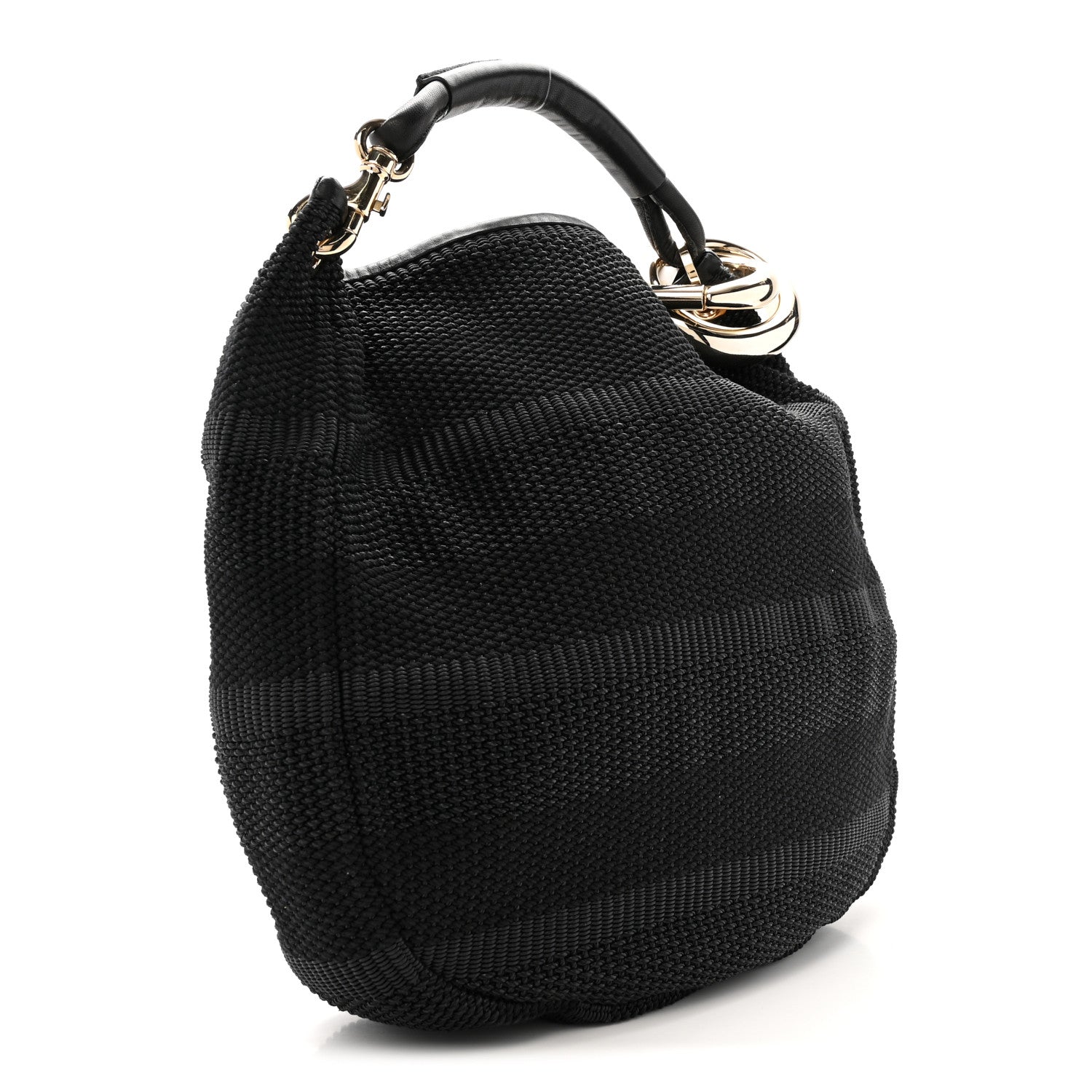 Jimmy Choo Raffia Large Sky Hobo Black 3 of 11