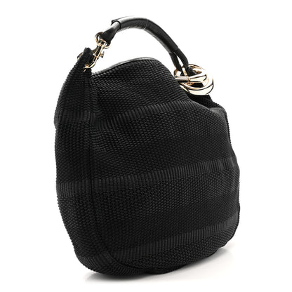 Jimmy Choo Raffia Large Sky Hobo Black 3 of 11