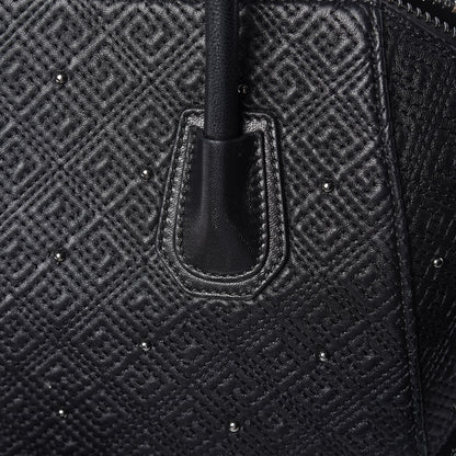 Givenchy Lambskin Logo Embossed Small Studded Antigona Black 14 of 18
