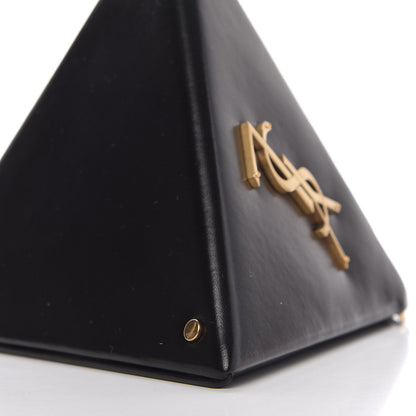 Saint Laurent Lambskin Pyramid Clutch Black 7 of 10