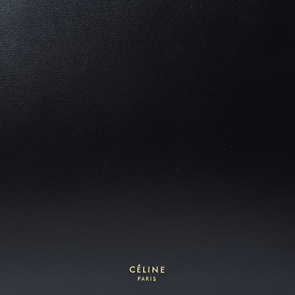 Celine Patina Box Calfskin Medium Clasp Bag Black 7 of 9