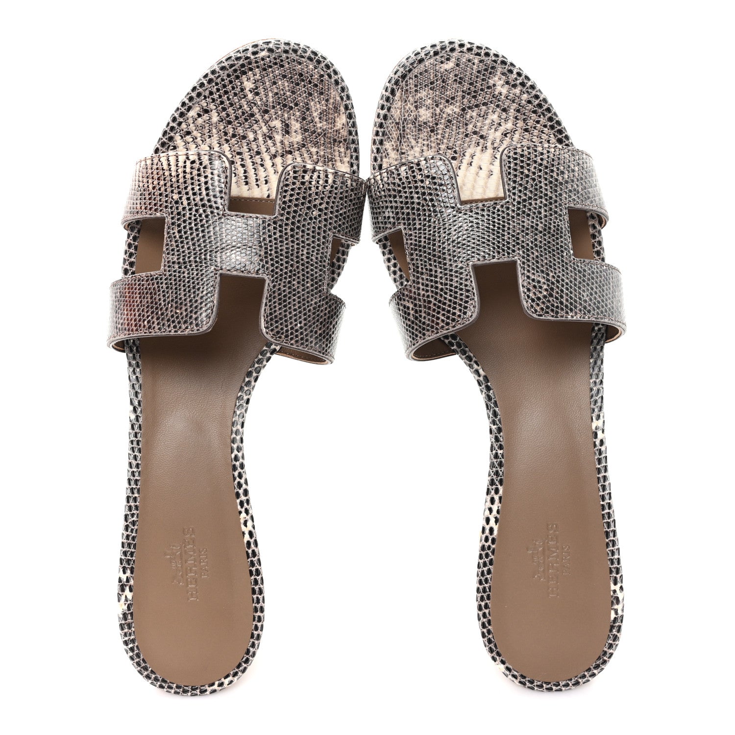 Hermes Lizard Oasis Sandals 40 Ombre 1856319 – FASHIONPHILE