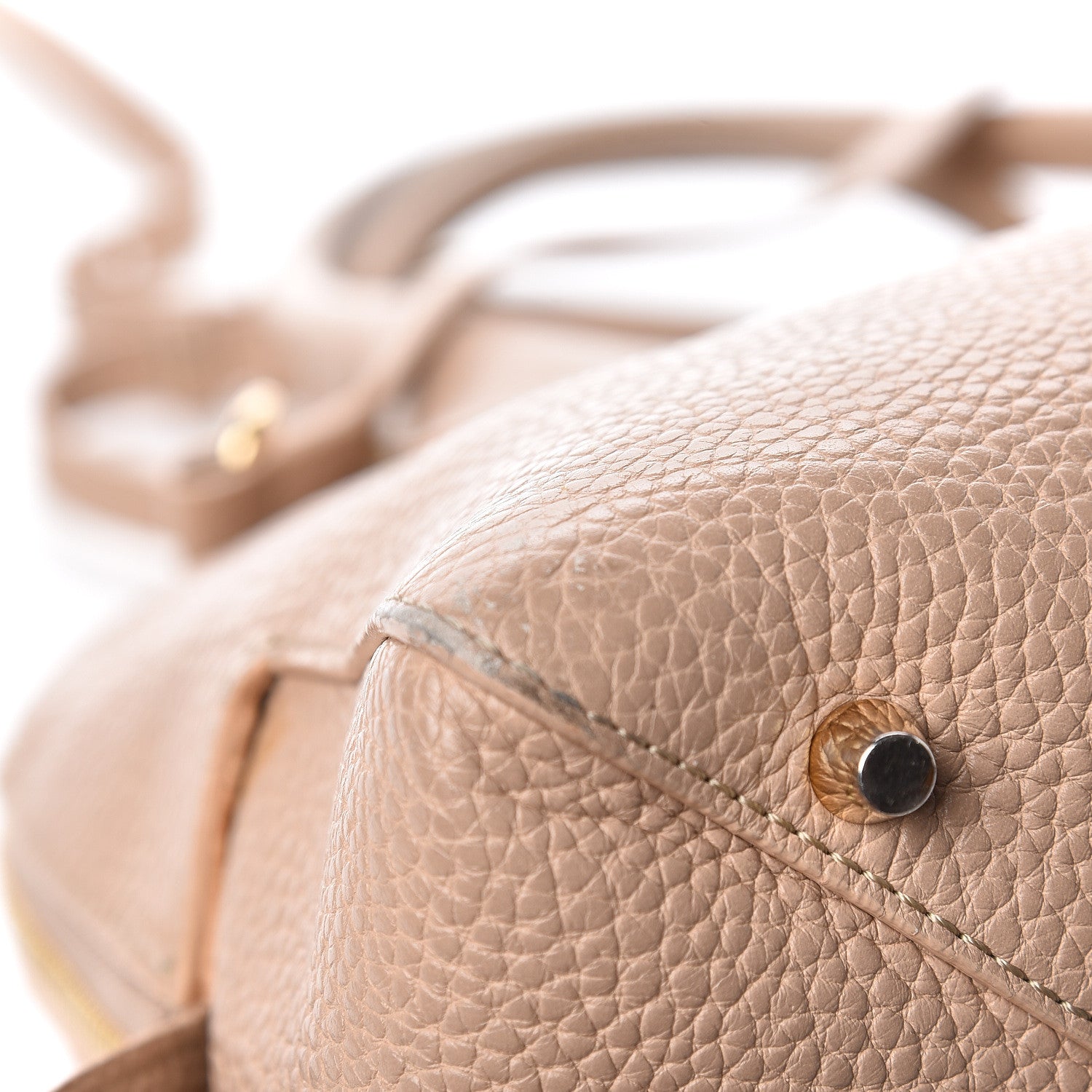 Burberry London Grainy Calfskin Small Greenwood Bowling Bag Light Nude 19 of 24