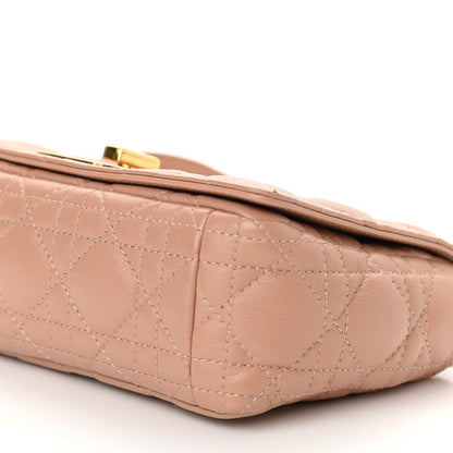 Christian Dior Calfskin Cannage Small Caro Bag Rose De Vents 10 of 10