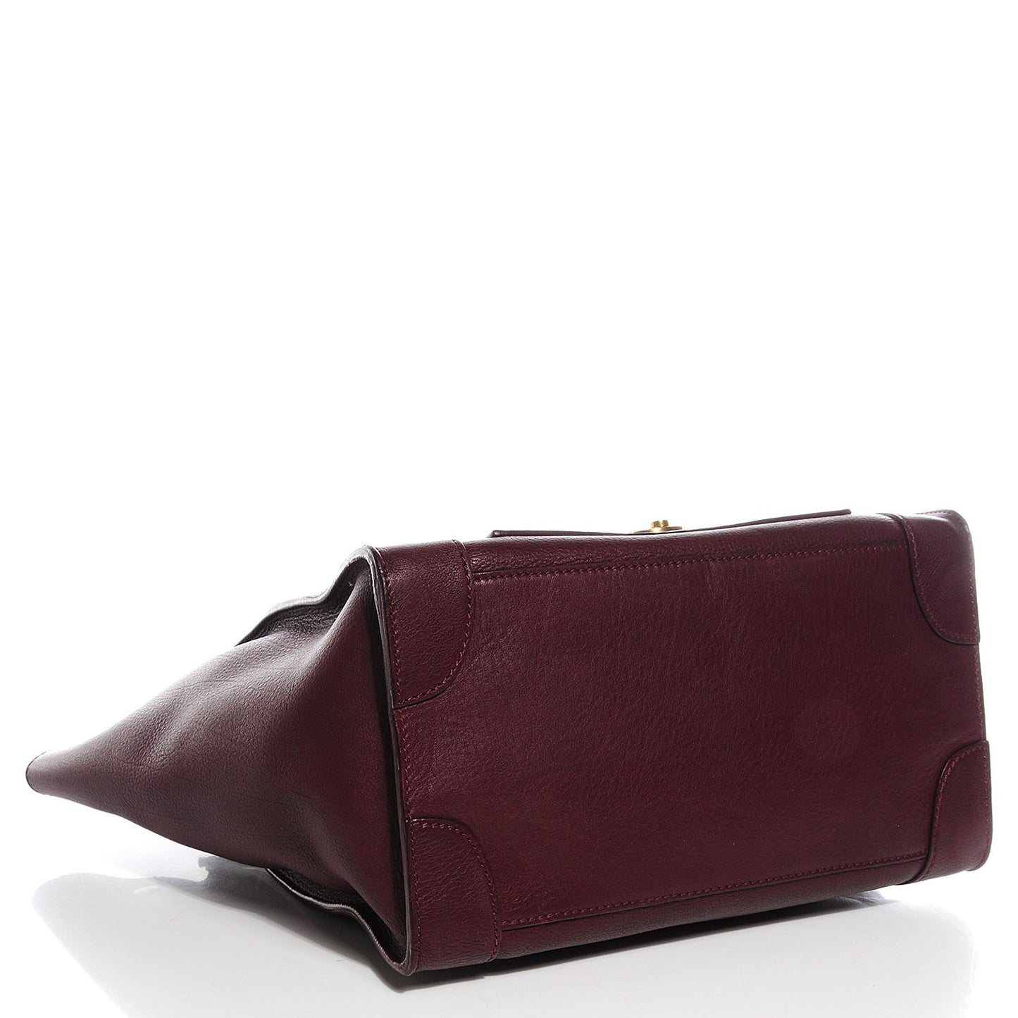 Smooth Calfskin Mini Envelope Luggage Wine