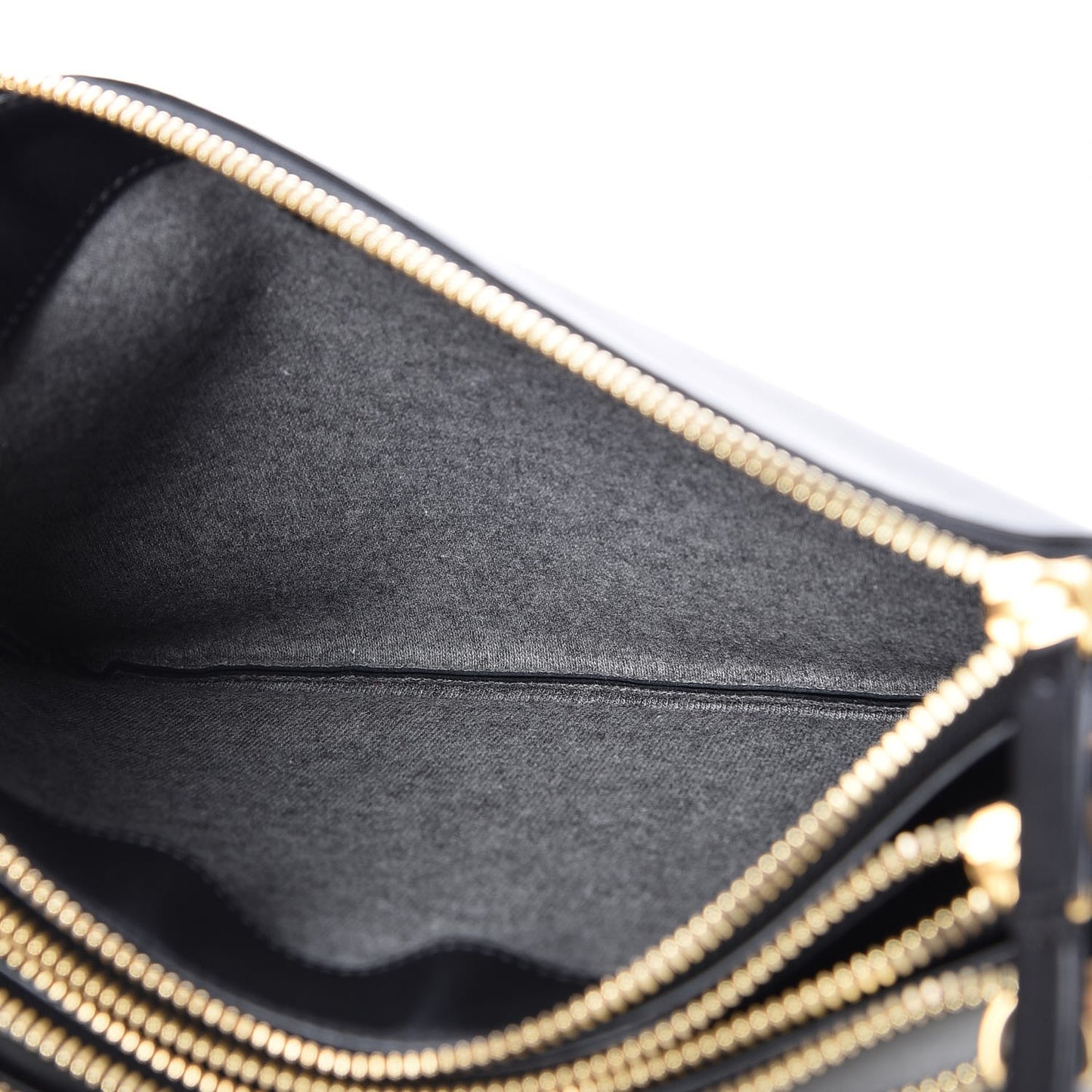 Lambskin Large Trio Crossbody Bag Black