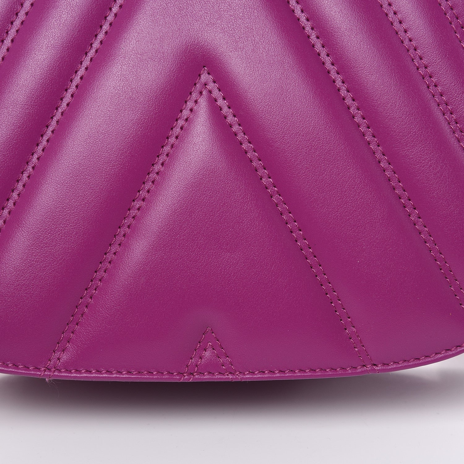 MCM Lambskin Quilted Small Patricia Shoulder Bag Viva Lila 10 of 10