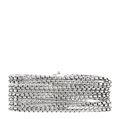 David Yurman Sterling Silver Eight-Row Box Chain Bracelet 1 of 5