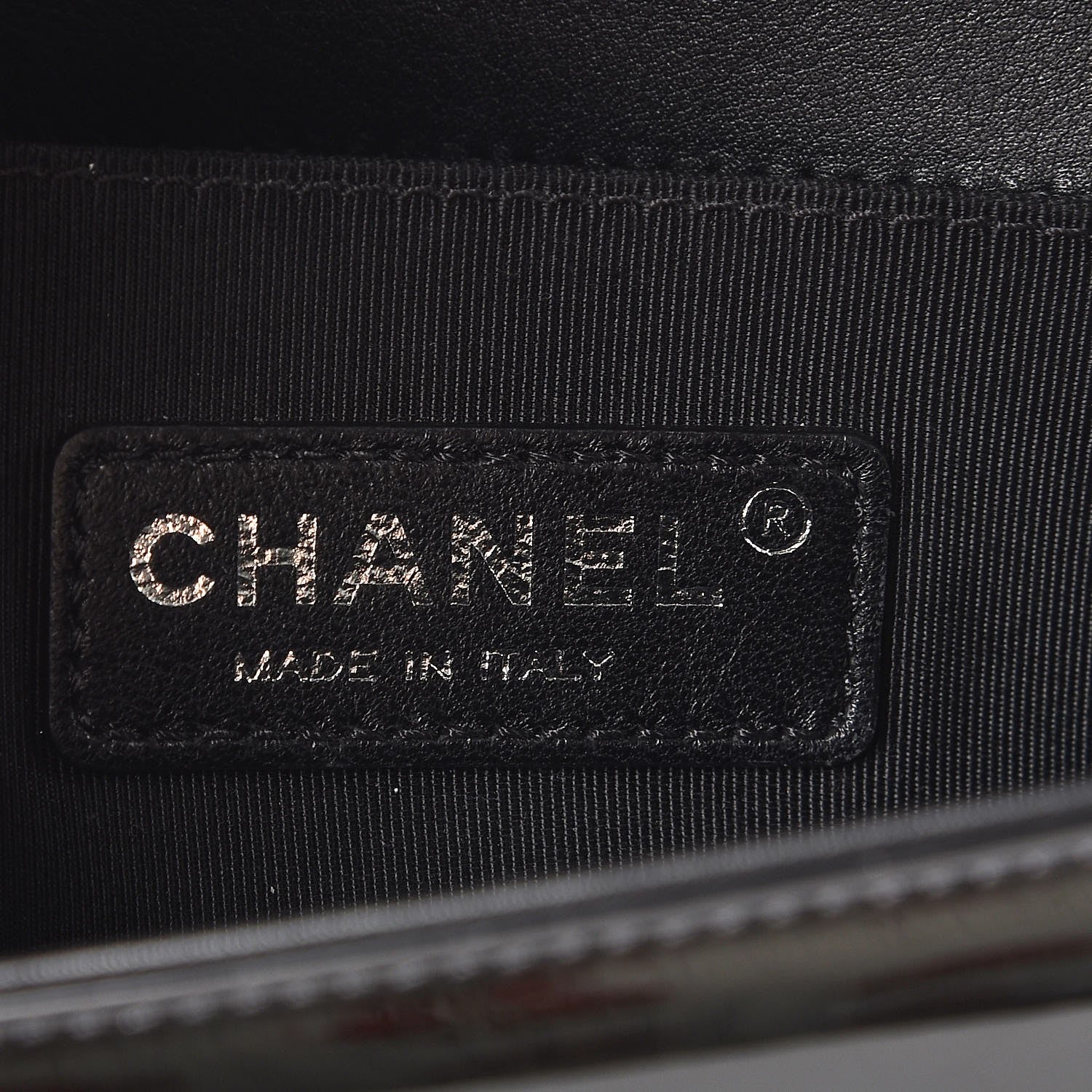 Chanel Patent Calfskin Quilted Small Boy Flap Plexiglass Black 6 of 8