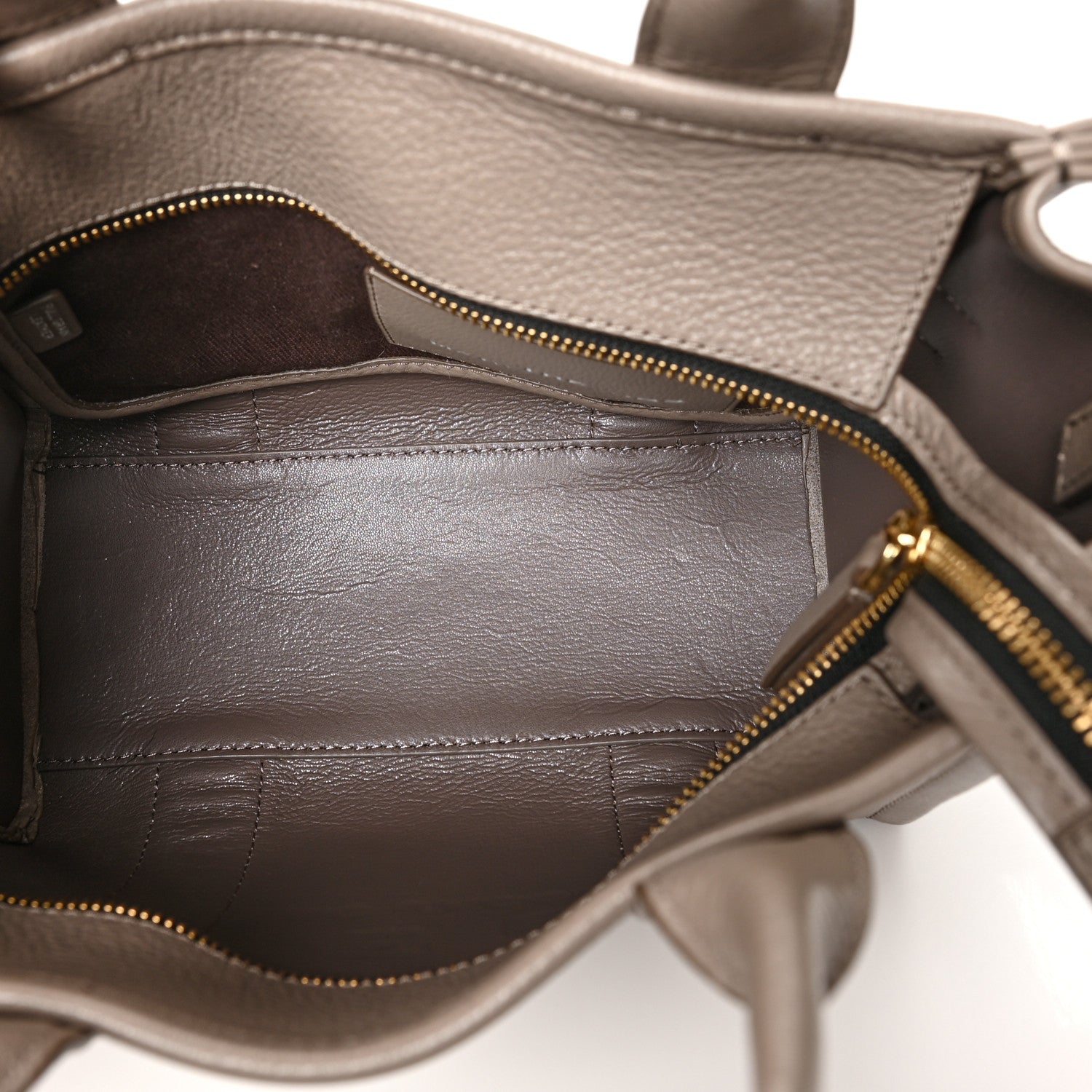 Marc Jacobs Grained Calfskin Small The Tote Bag Taupe 5 of 12