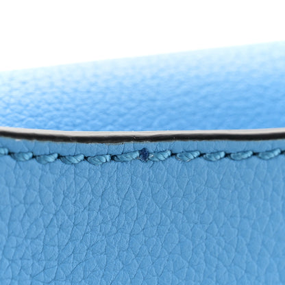 Versace Grained Calfskin La Medusa Medium Hobo Crossbody Blue 10 of 11