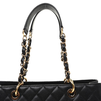 Chanel Caviar Quilted Grand Shopping Tote GST Black 21 of 28