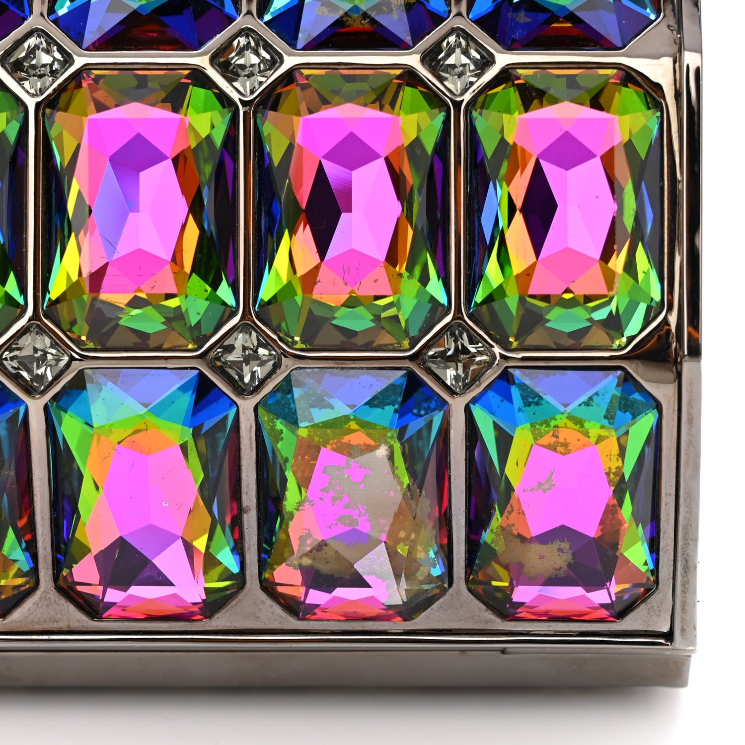 Judith Leiber Crystal Minaudiere Clutch Multicolor 11 of 14