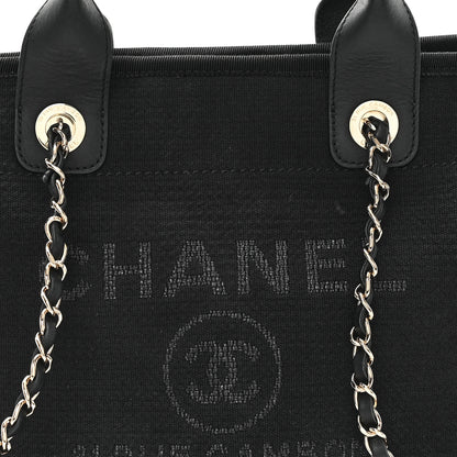 Chanel Mixed Fibers Small Deauville Tote Black 9 of 12