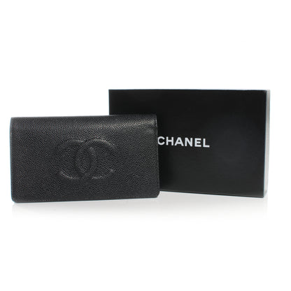 Chanel Caviar Yen CC Wallet Black 5 of 9