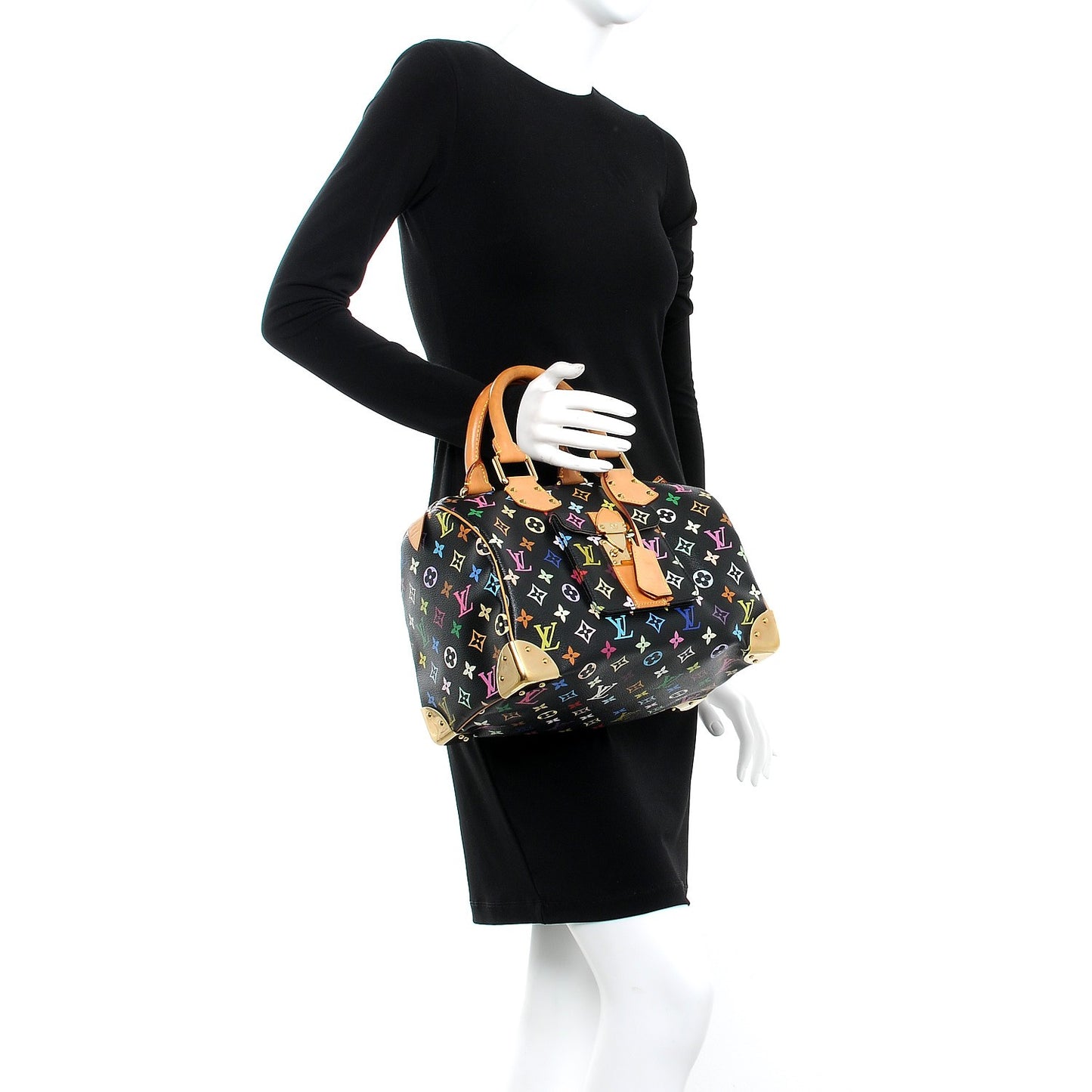 Monogram Multicolor Speedy 30 Black