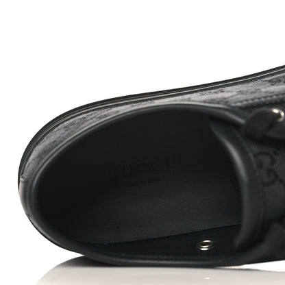 Gucci GG Monogram Calfskin Womens Low Top Sneakers 37.5 Piombo Black 7 of 9