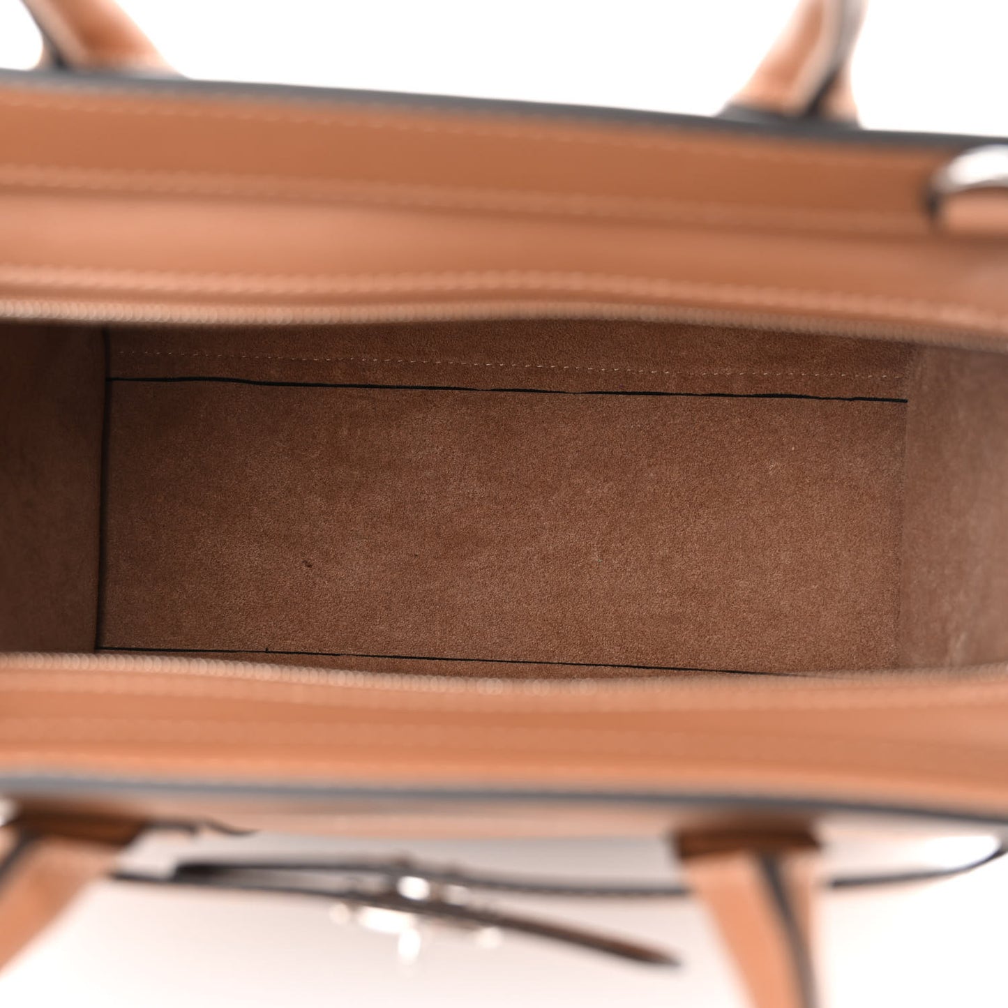 Small Classic Silky Calfskin Mini Zipped Bayswater Teak