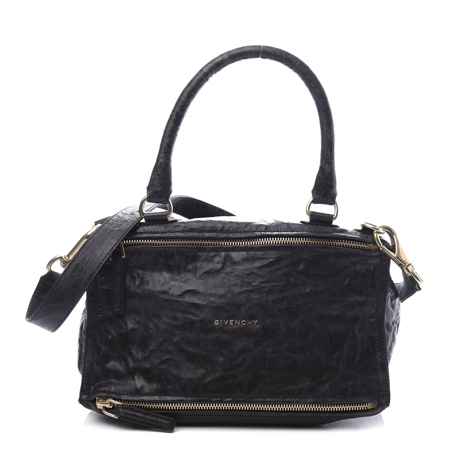 Givenchy Tumbled Sheepskin Medium Pandora Navy 1 of 12