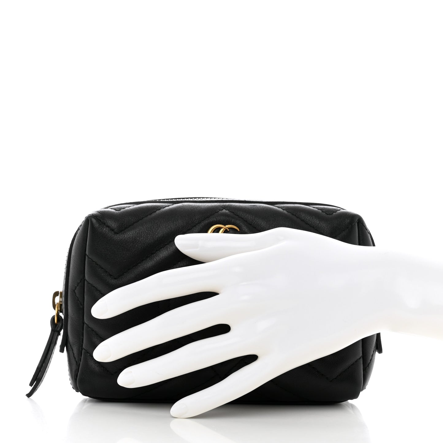 Calfskin Matelasse GG Marmont Cosmetic Case Black