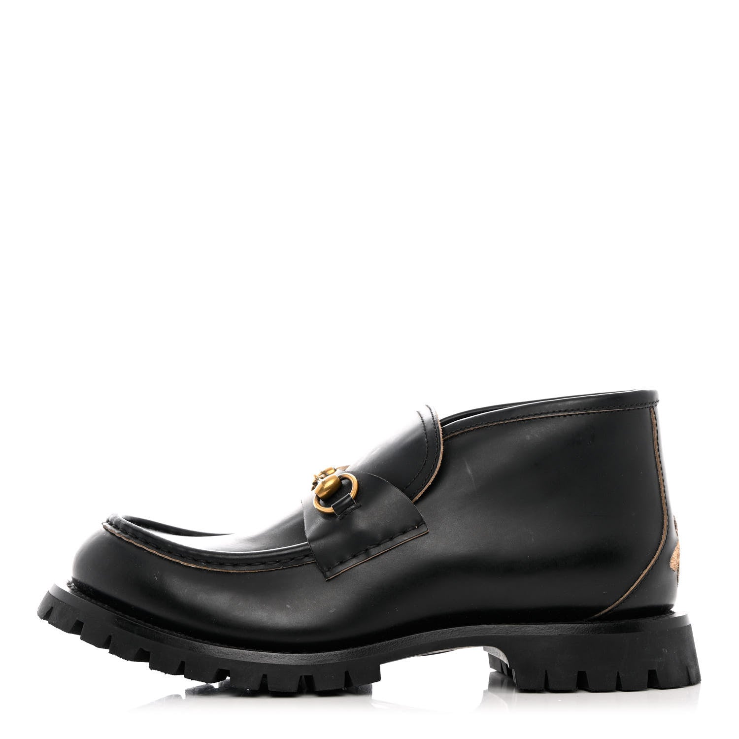 Gucci Cordovan Lux Mens Harald Horsebit Ankle Boots 10 Black 1 of 13
