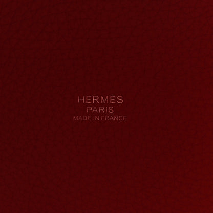 Hermes Taurillon Clemence Casaque Picotin Lock 22 MM Rose Extreme Rose Mexico Rouge De Coeur 6 of 9
