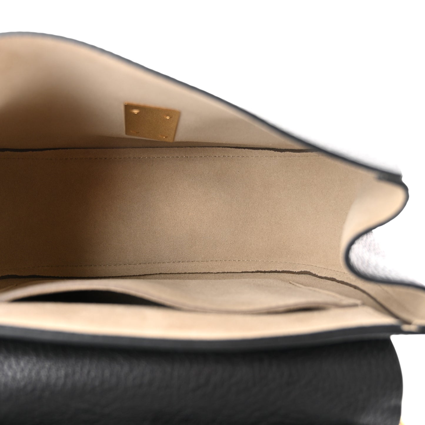 Grained Lambskin Drew Shoulder Bag Black